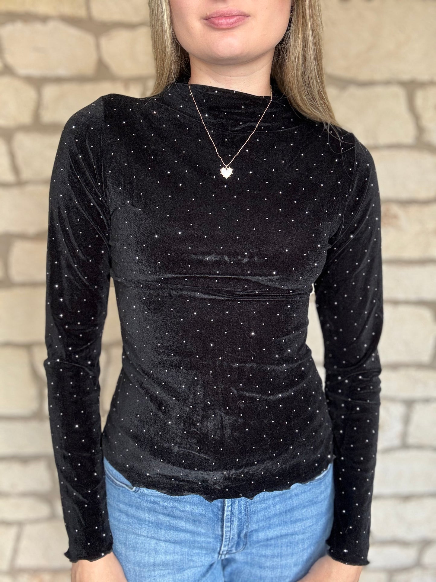 Black Velvet Layering Shirt