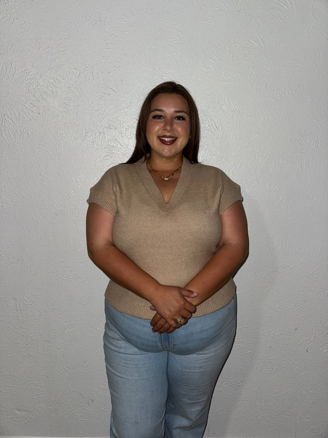Amy V Neck Sweater Shirt