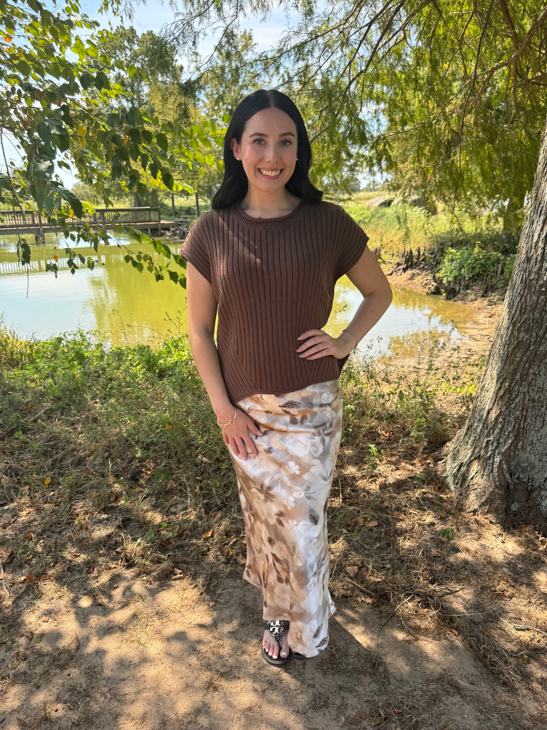 Raya Brown Sweater Shirt