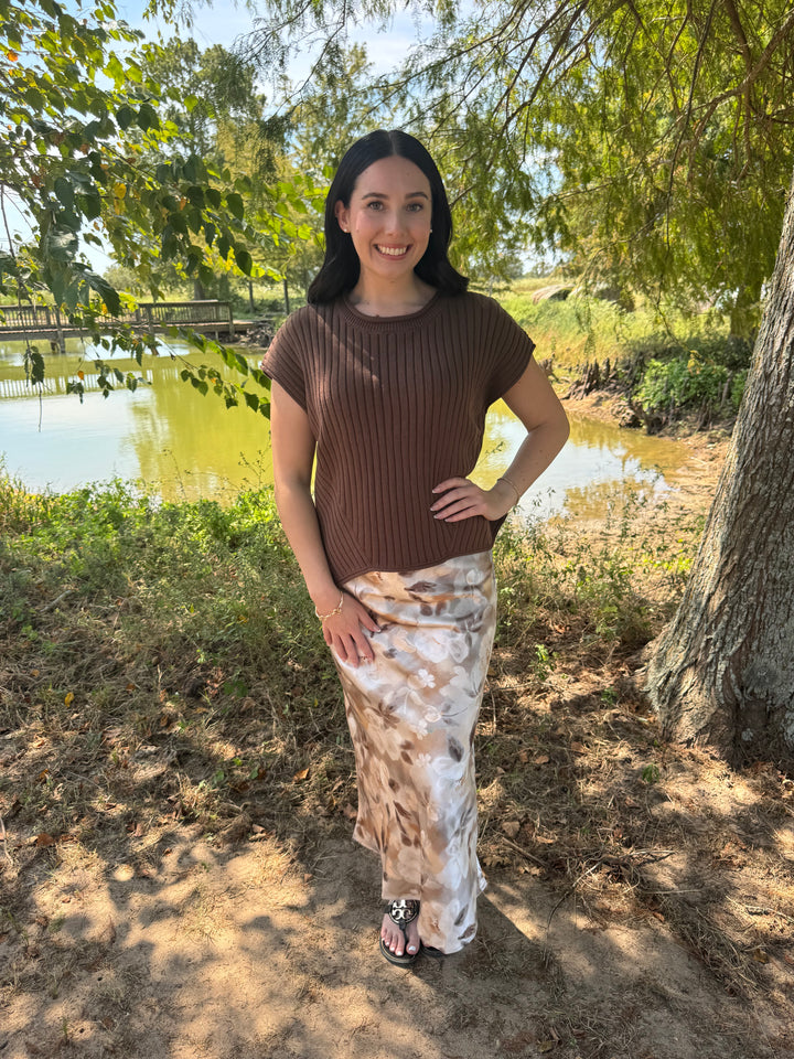 Raya Brown Sweater Shirt