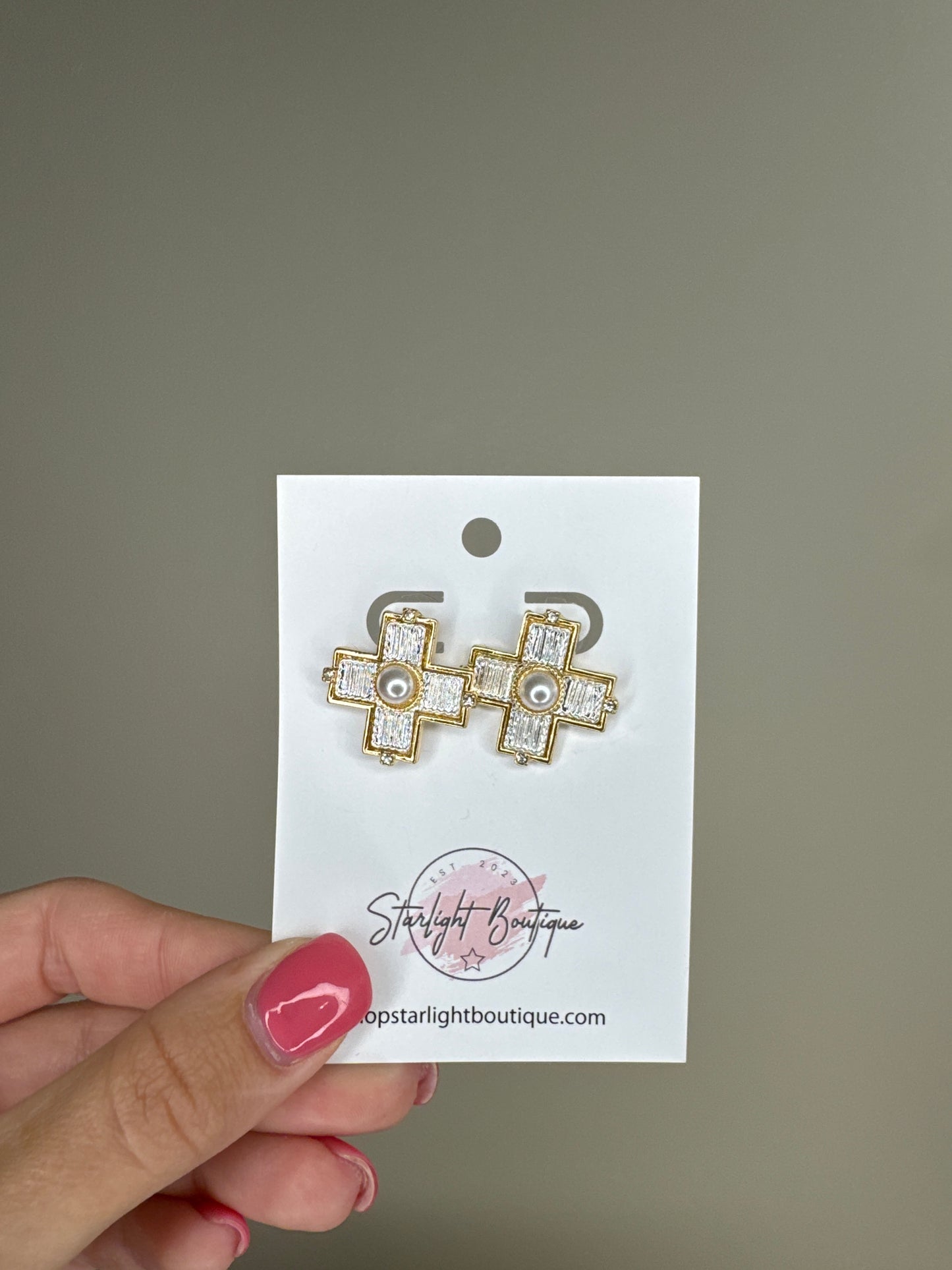 Silver and Gold Textured Studs