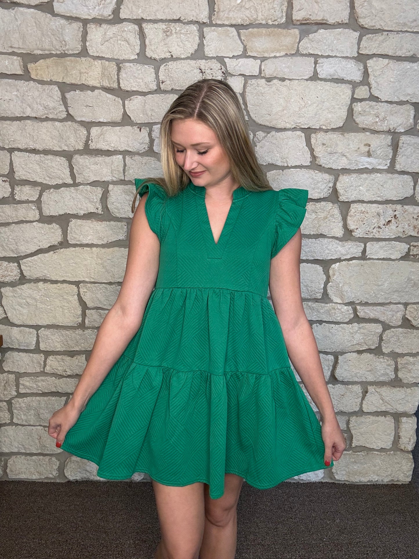 Aubrey Dress- Green