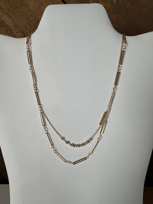 Scarlett Double Chain Necklace