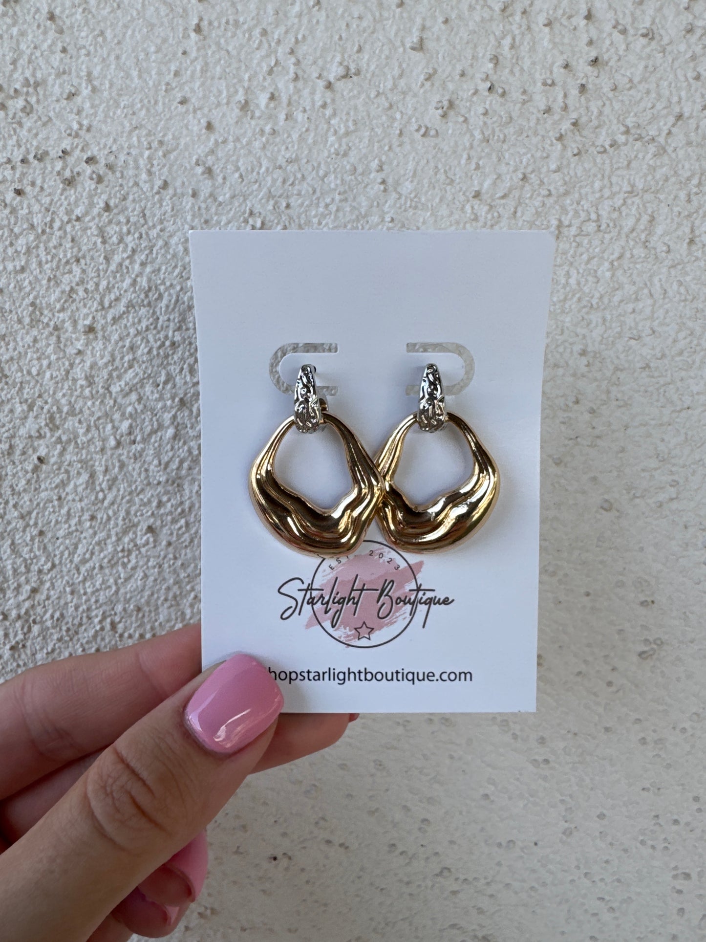 Billie Gold and Silver Earrings