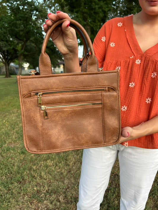 Leather Purse- Brown