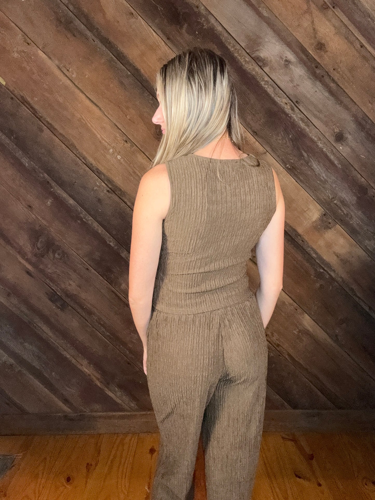 Ava Brown Pant Set