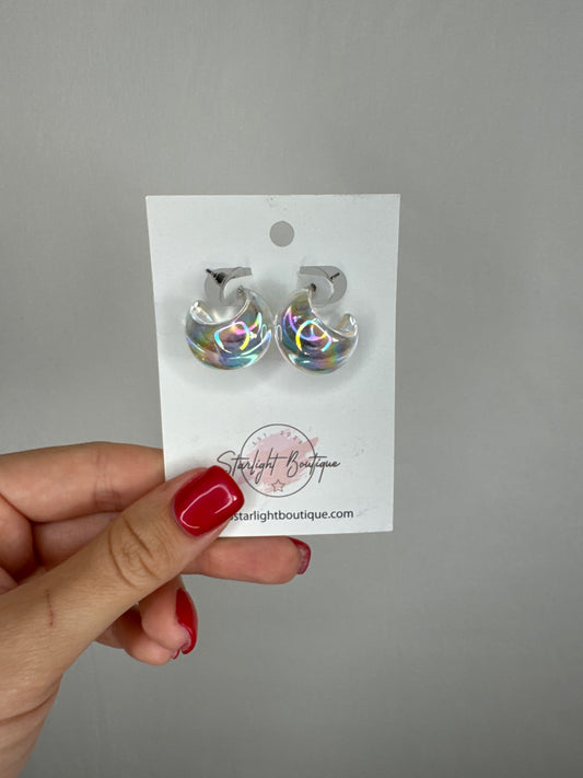 Iridescent Hoops