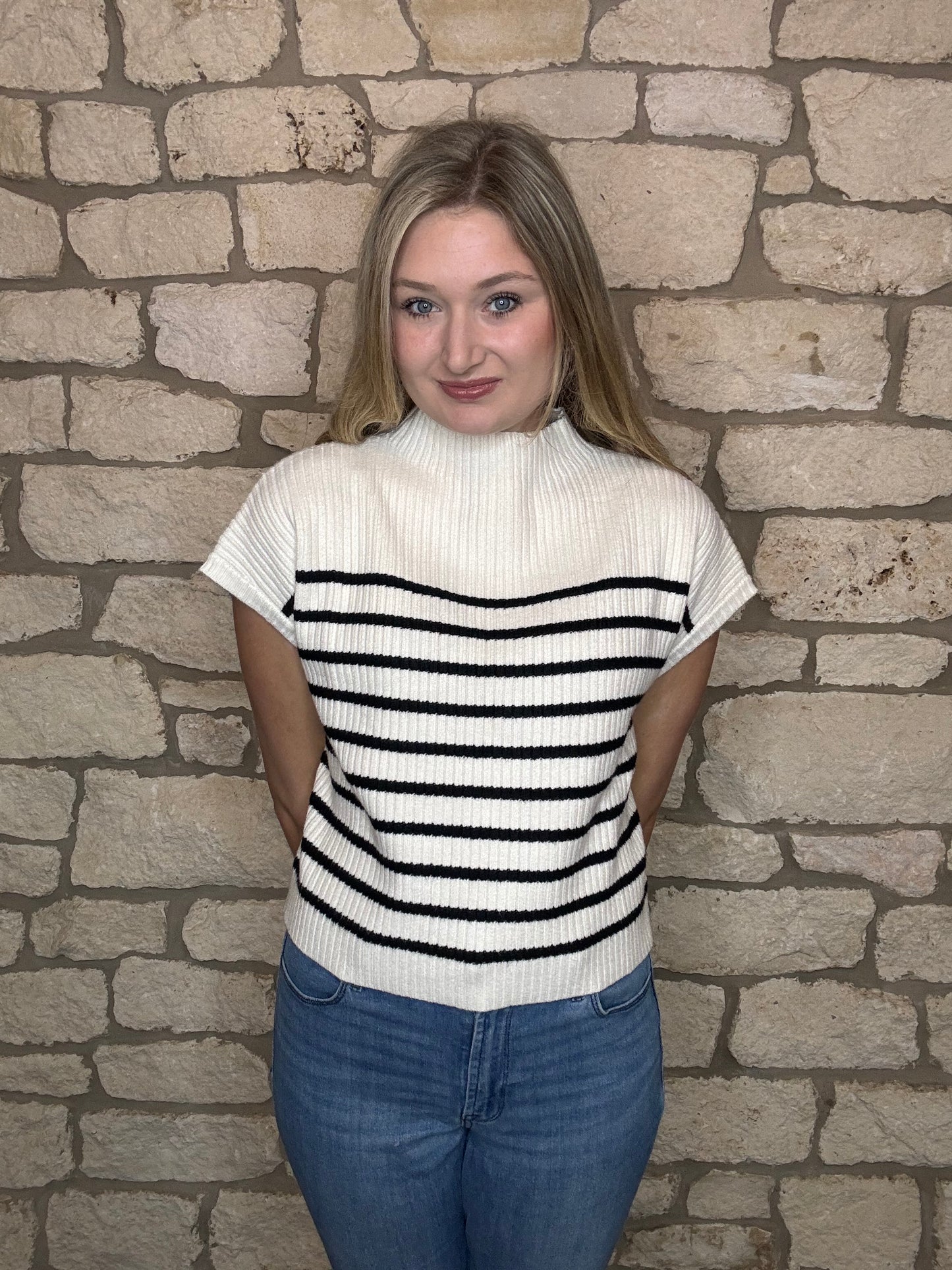 Black and White Sweater Shirt