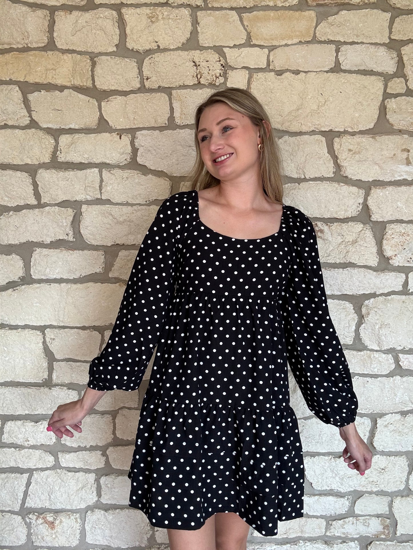 Black Polka Dot Dress