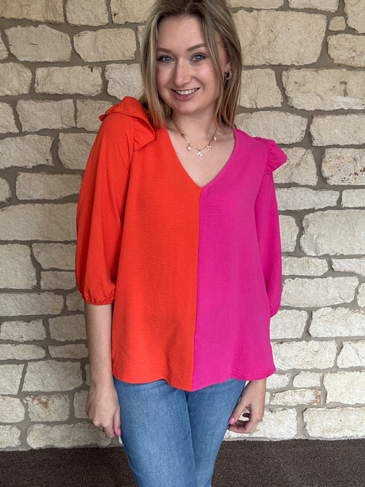 Color Block Top
