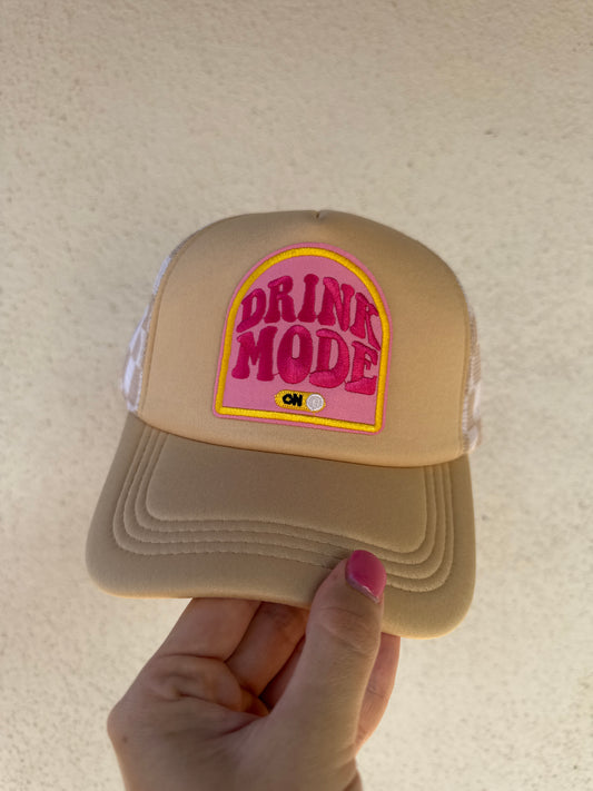 Drink Mode On/ Tan Hat