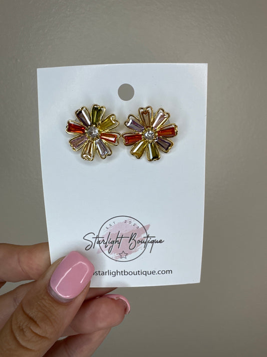 Color Flower Studs