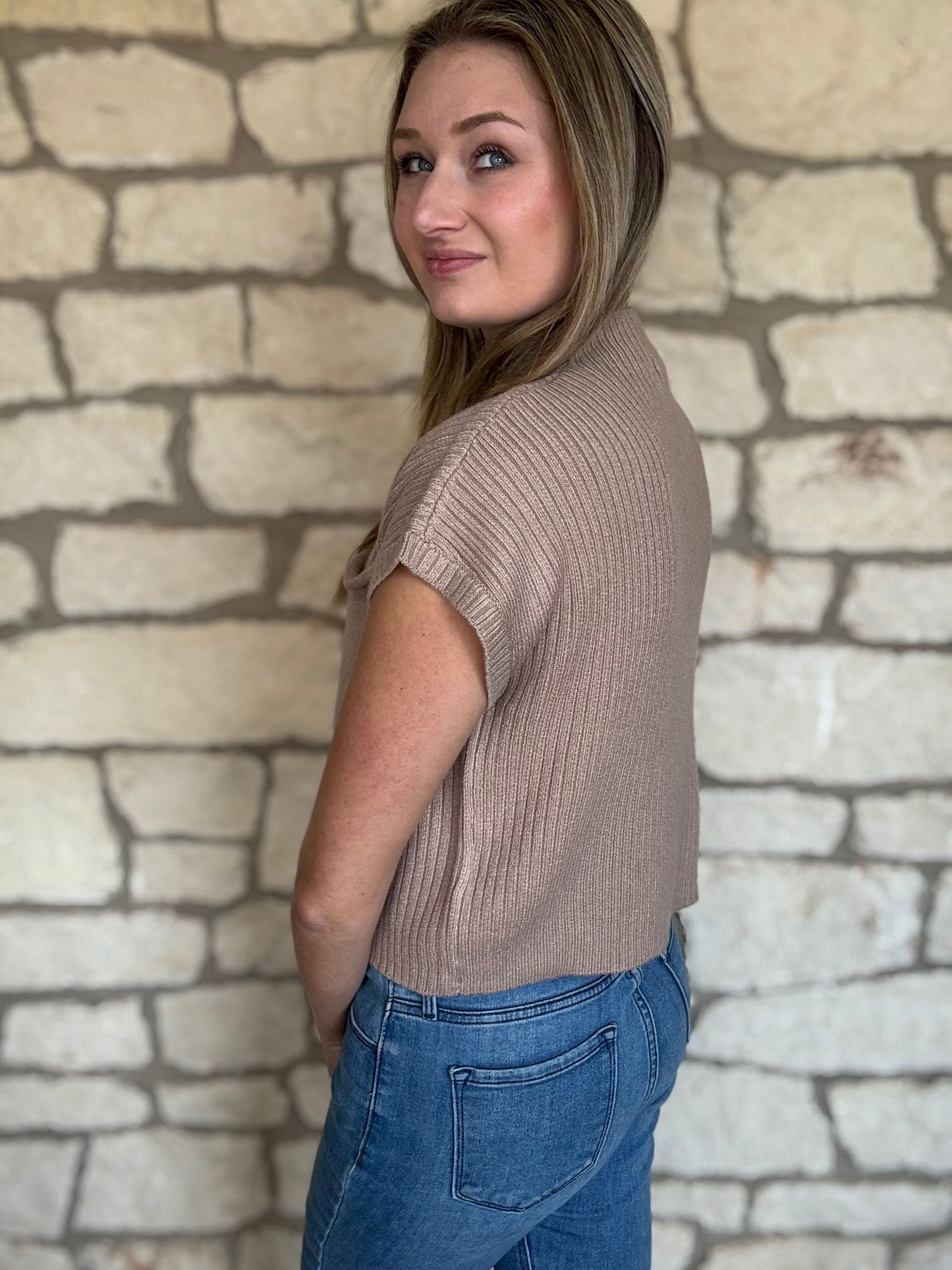 Madison Top- Taupe