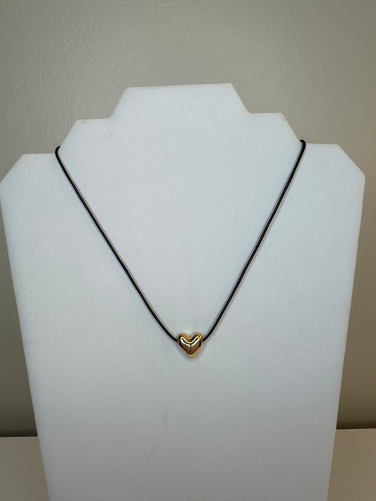 Cord Heart Necklace
