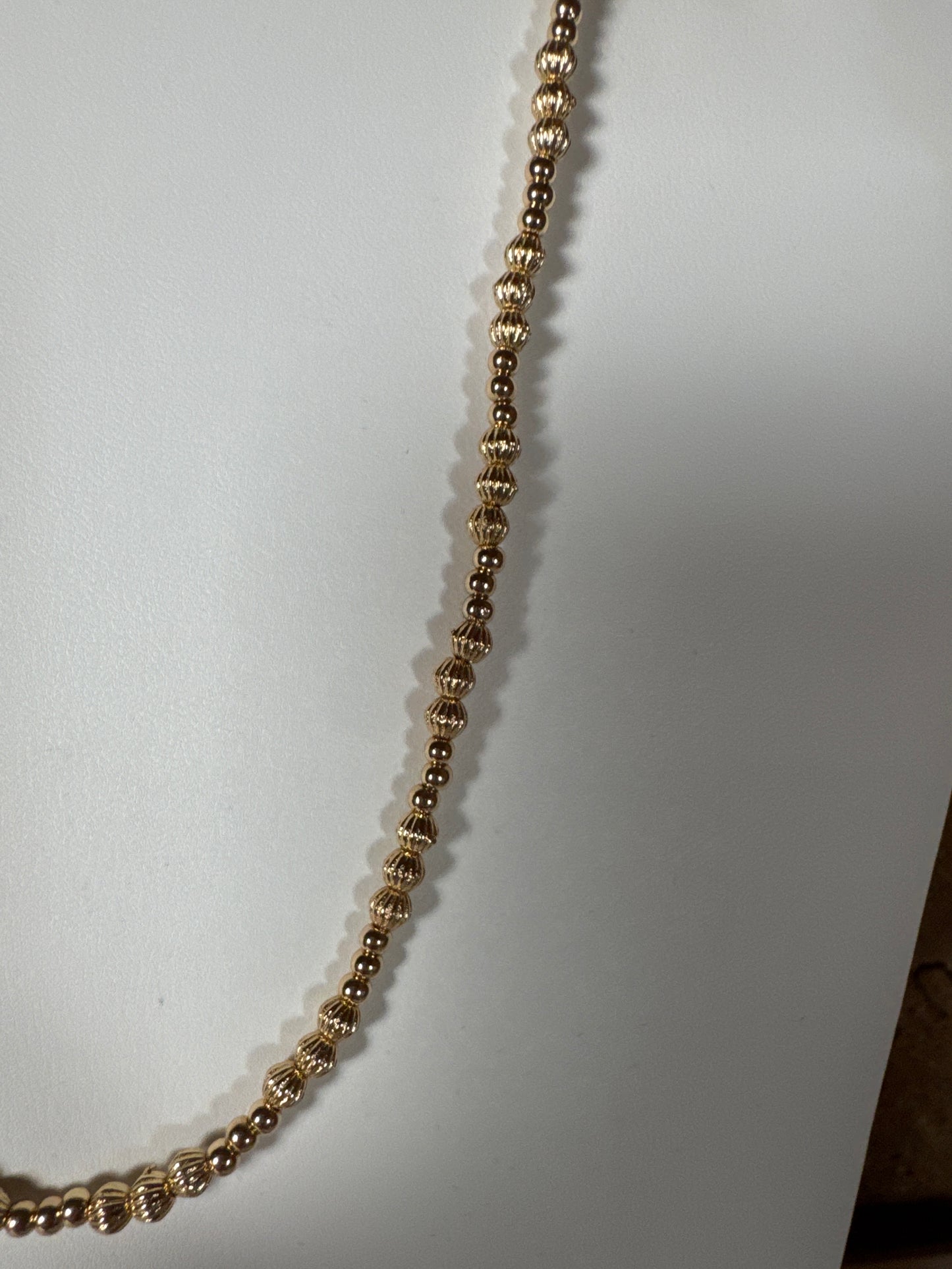 Emily Gold Beaded Necklace