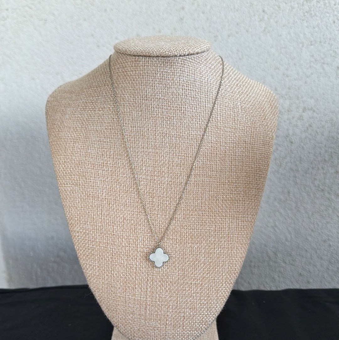 Silver Clover Necklace