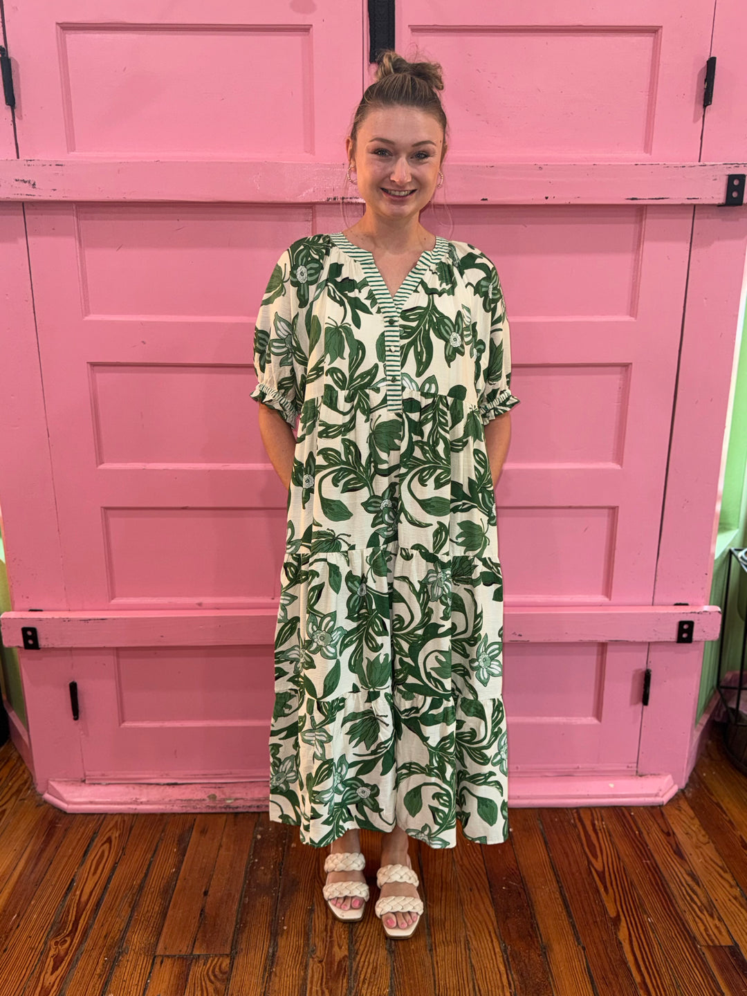 Penny Green Floral Maxi Dress