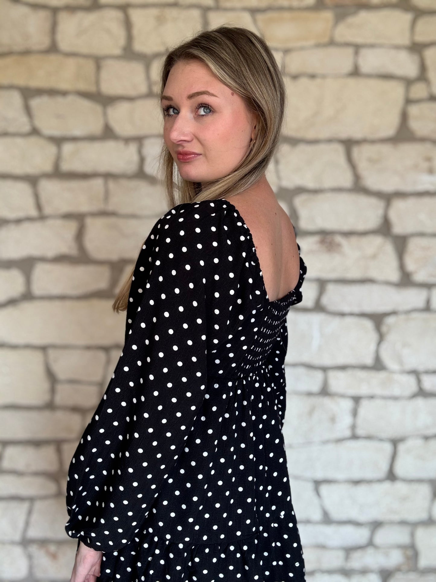 Black Polka Dot Dress