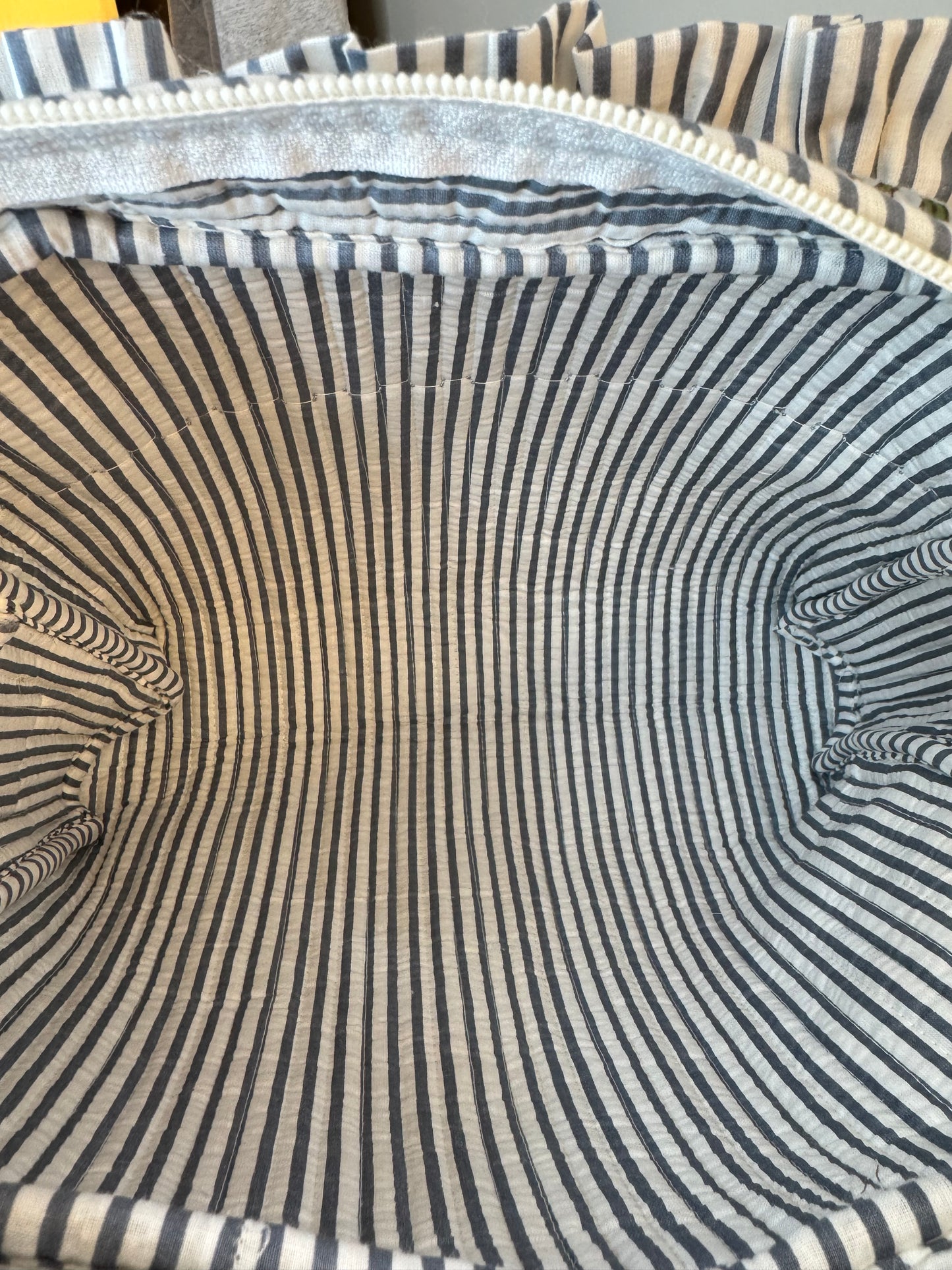 Blue Floral Cosmetic Bag