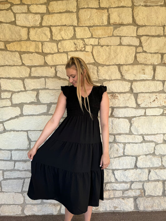 Name Of The Game Dress- Black