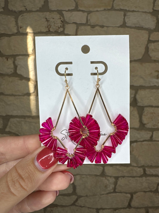 Let's Party Earrings- Pink