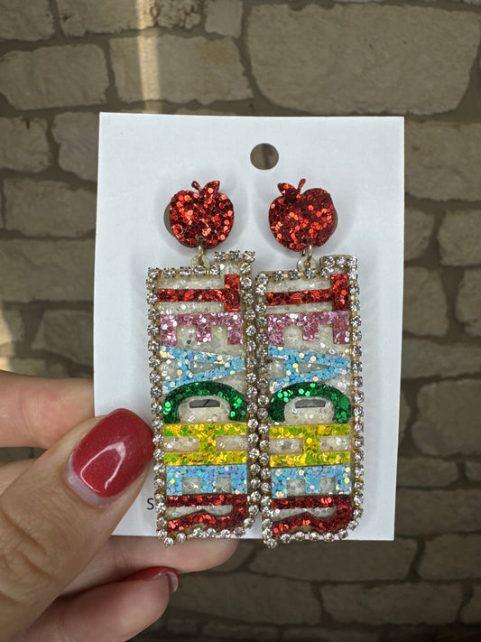 Glitter Teacher Earrings