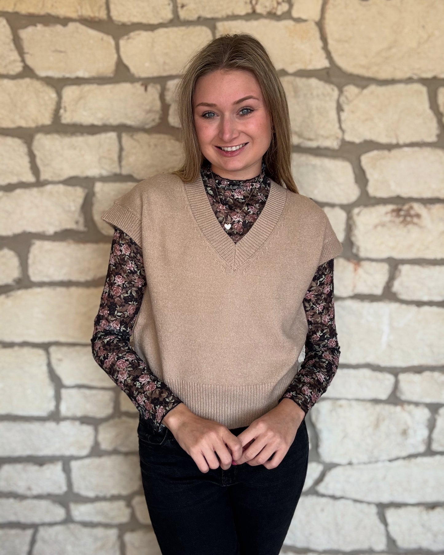 Lace Layering Top- Floral