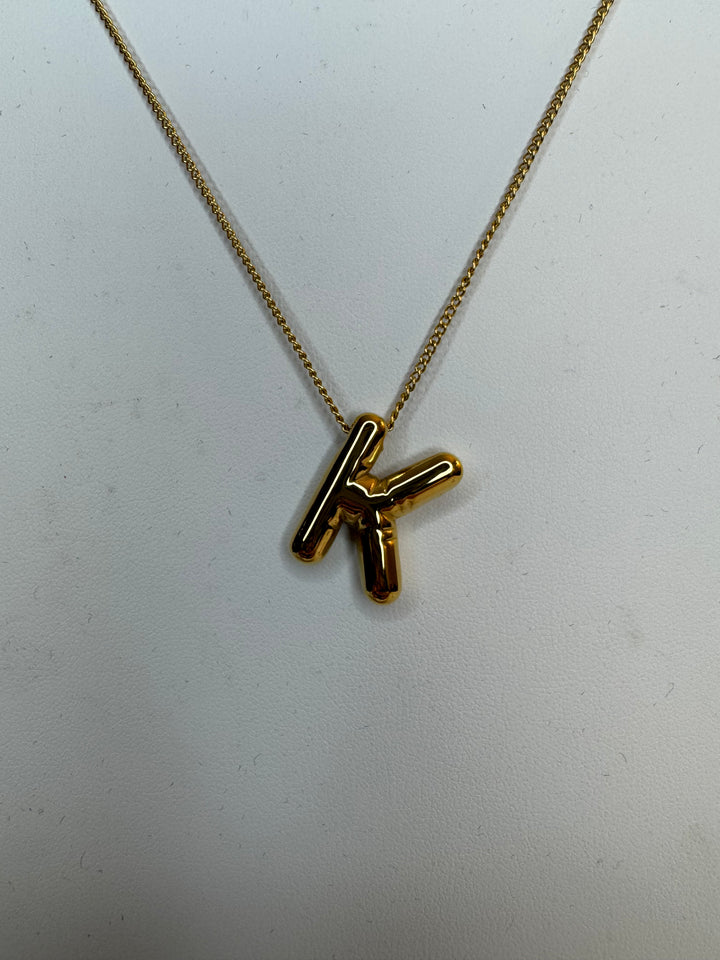 Balloon K Necklace