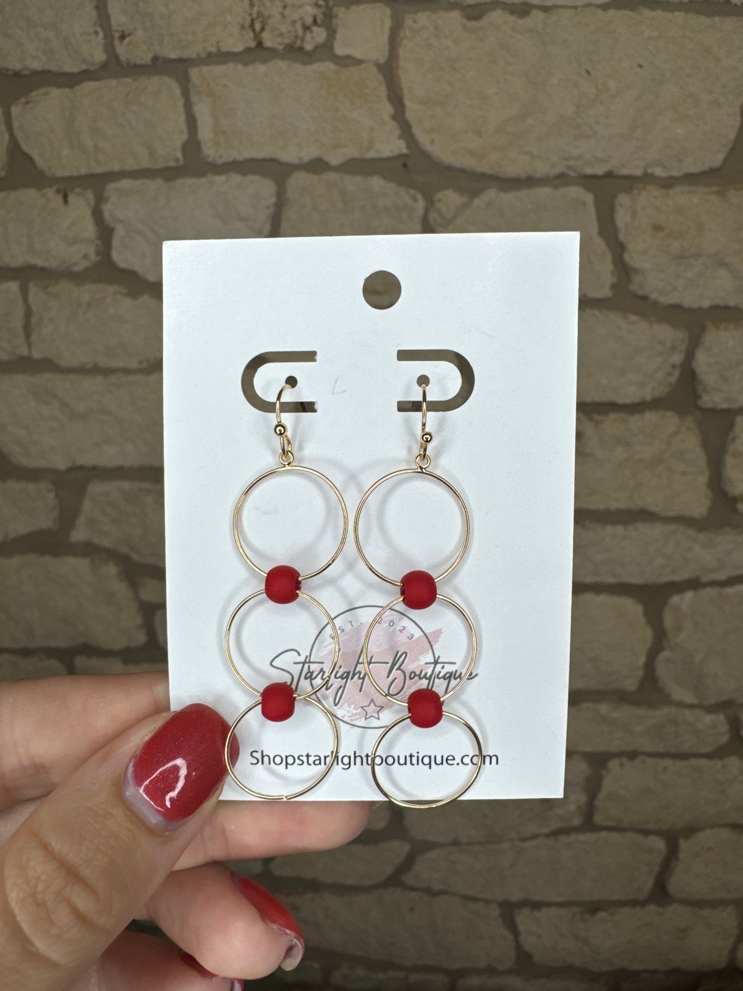 Triple Circle Earrings