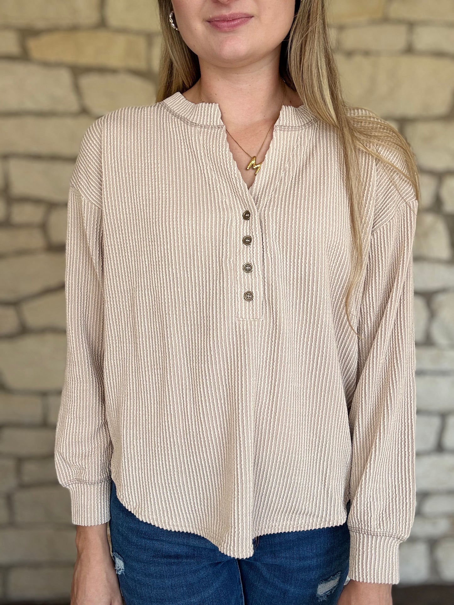 Kelsey Top- Khaki
