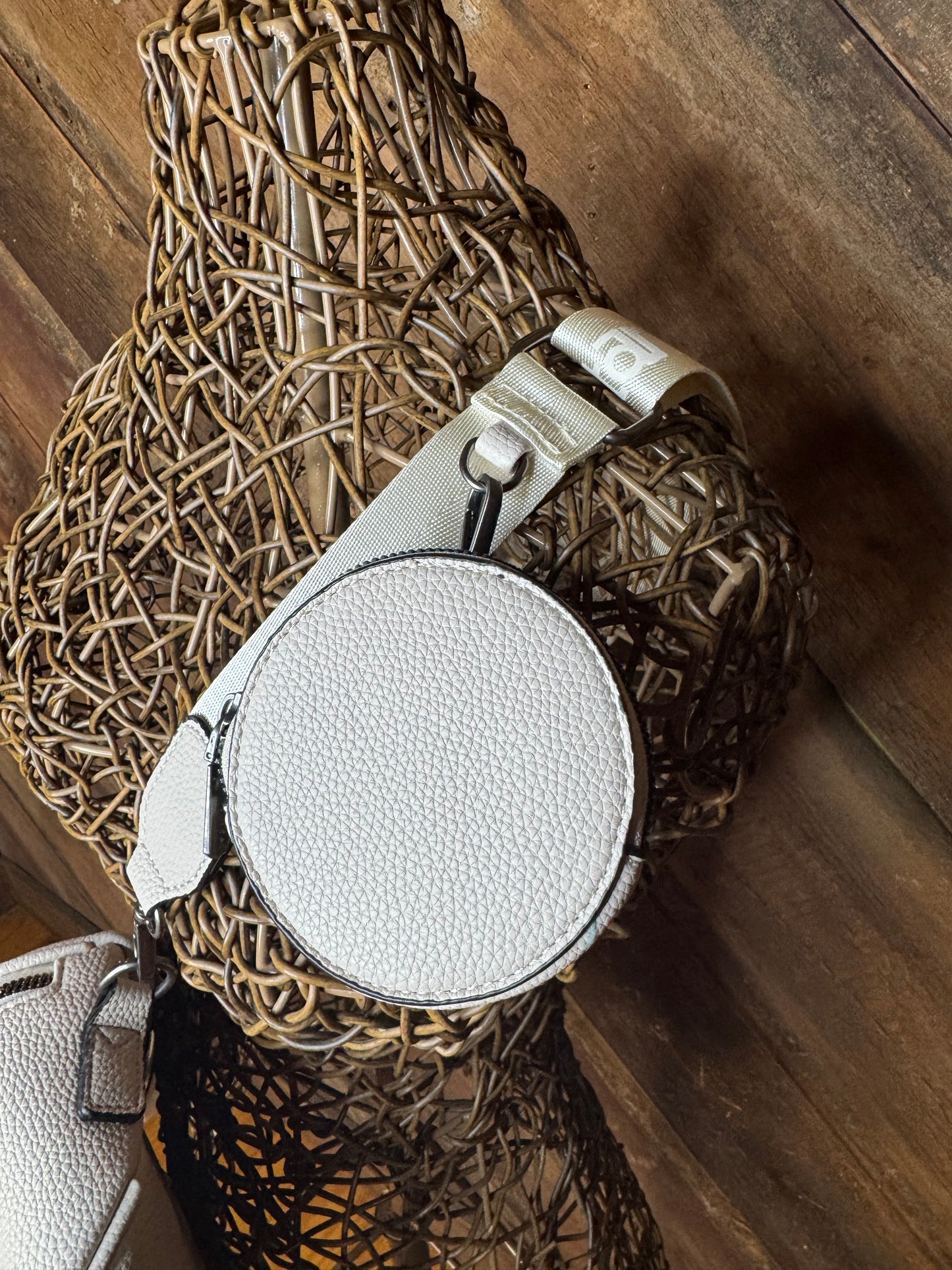 Montana West Bum Bag- Cream