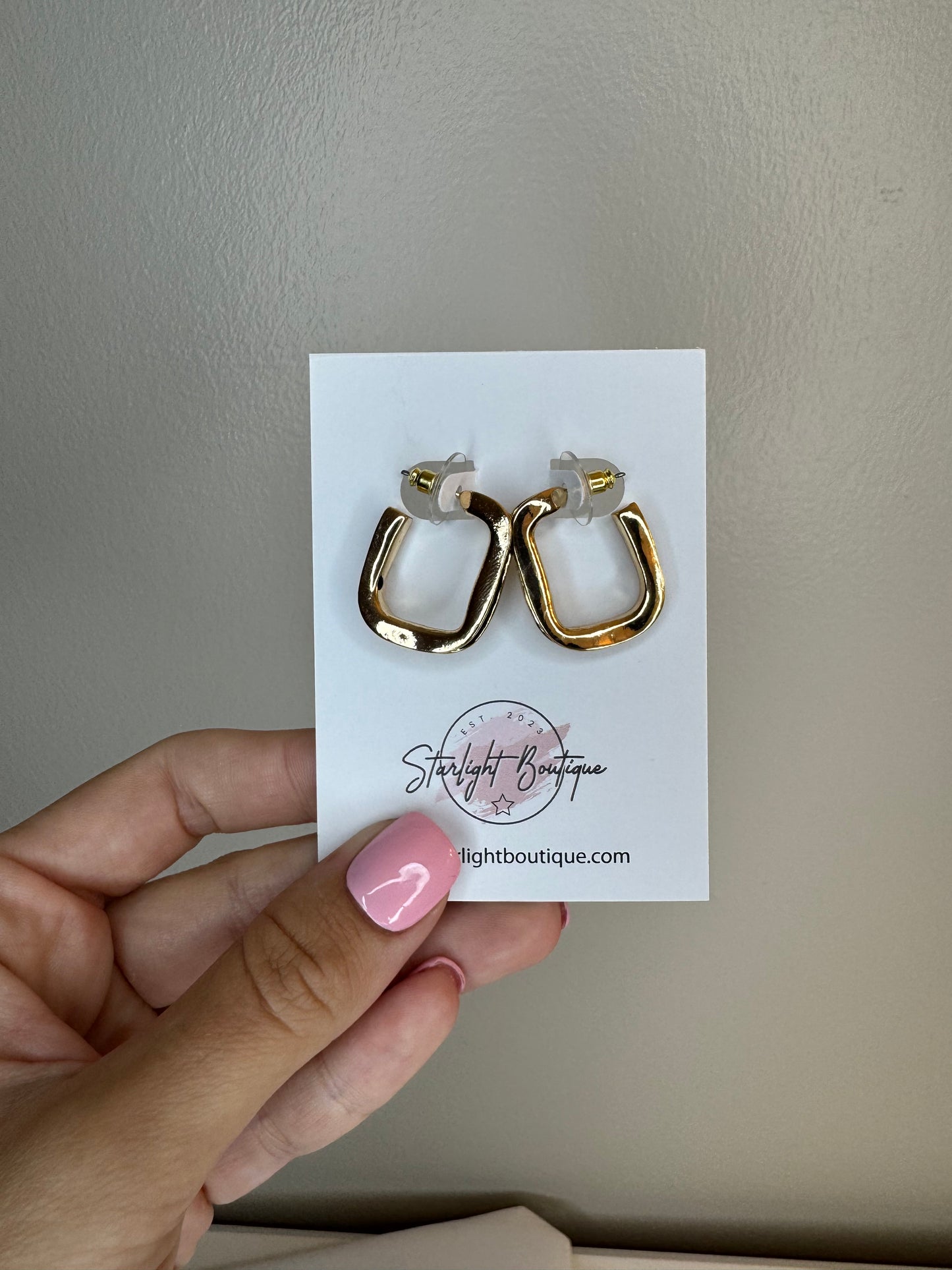 Black Square Hoops