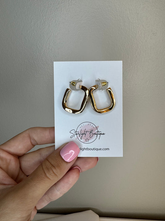 Black Square Hoops