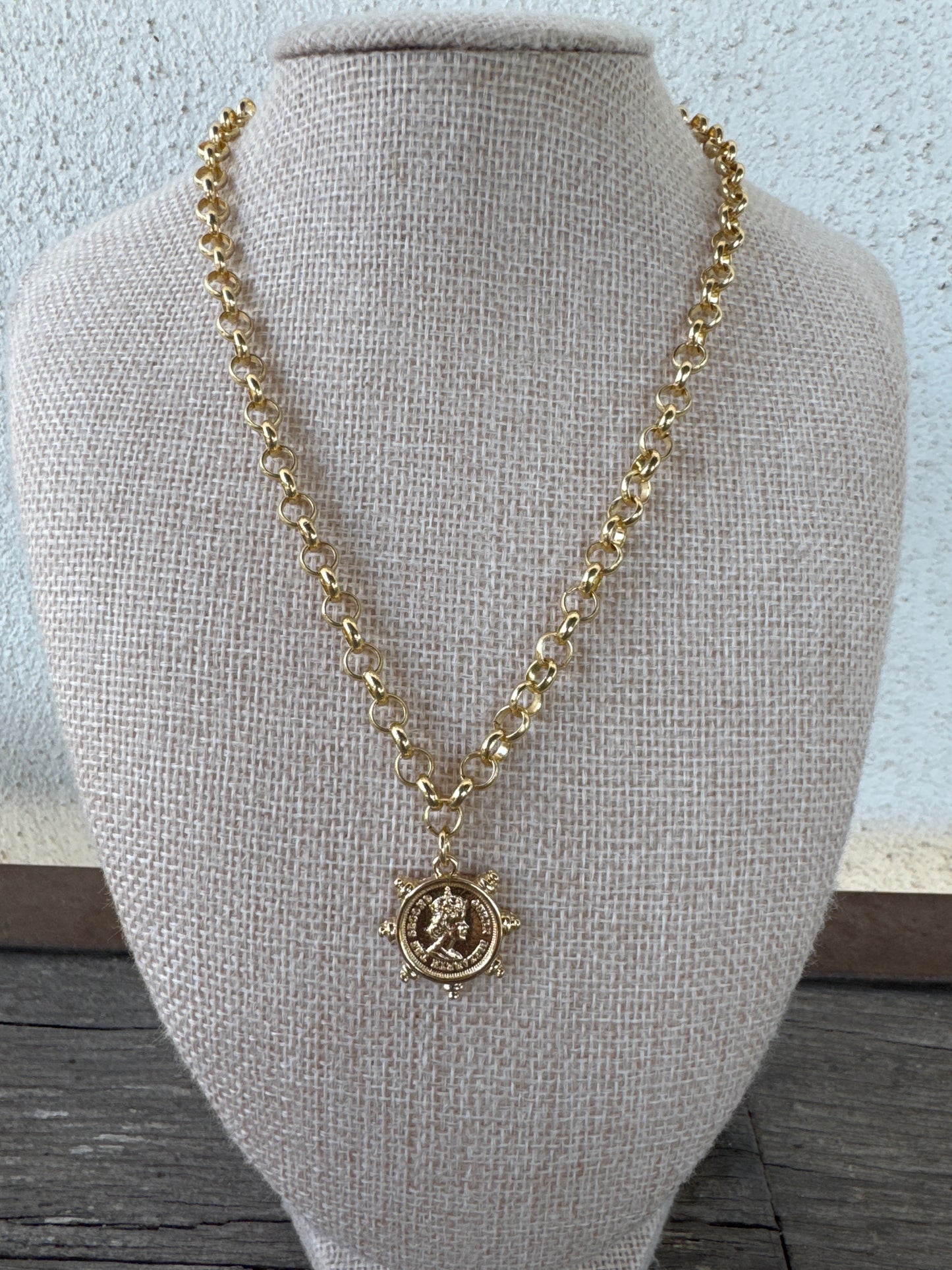 Charli Coin Gold Necklace