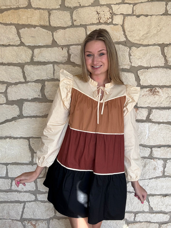 Hunter Long Sleeve Cotton Dress