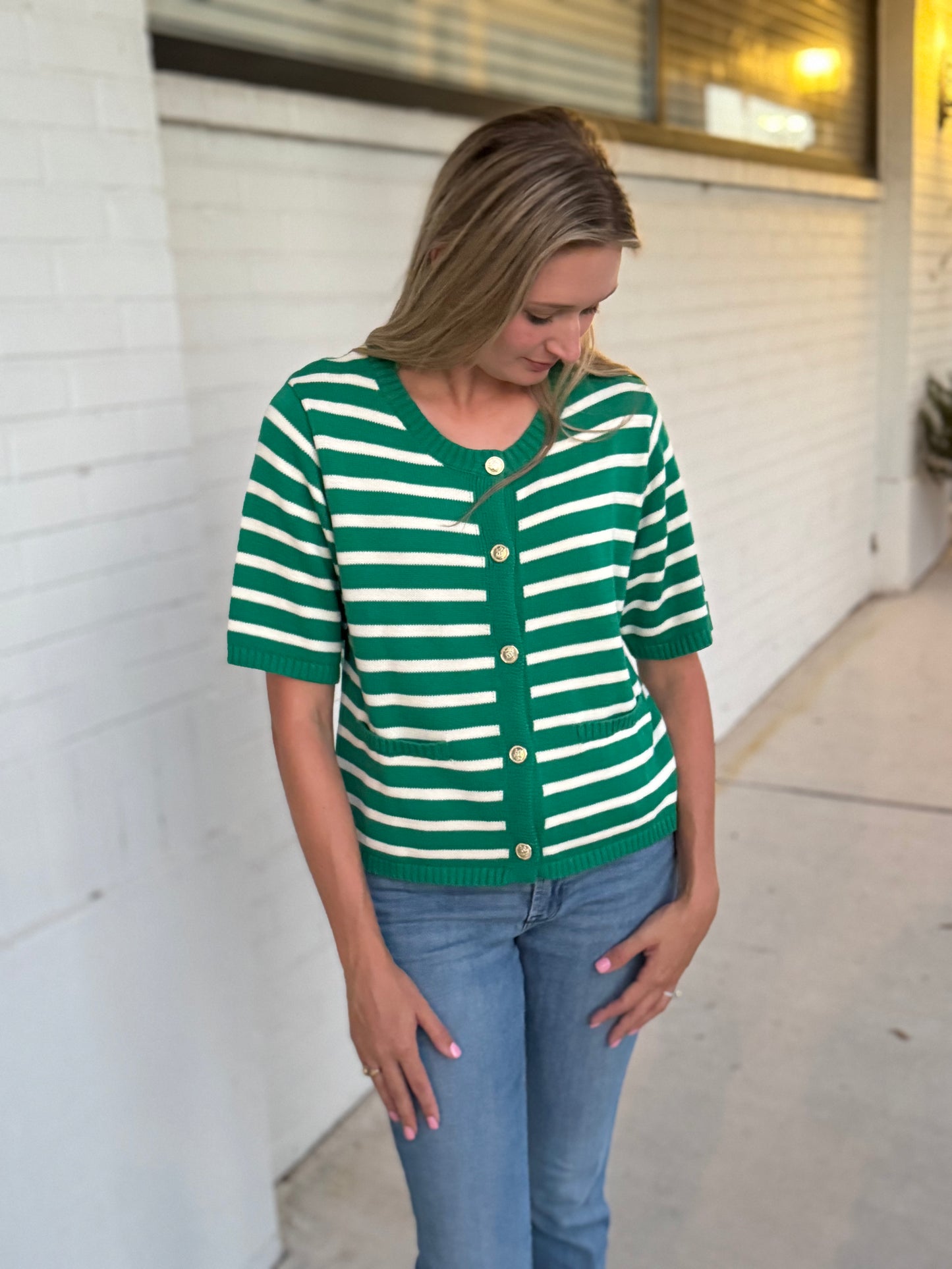Kelly Button Up Sweater Shirt