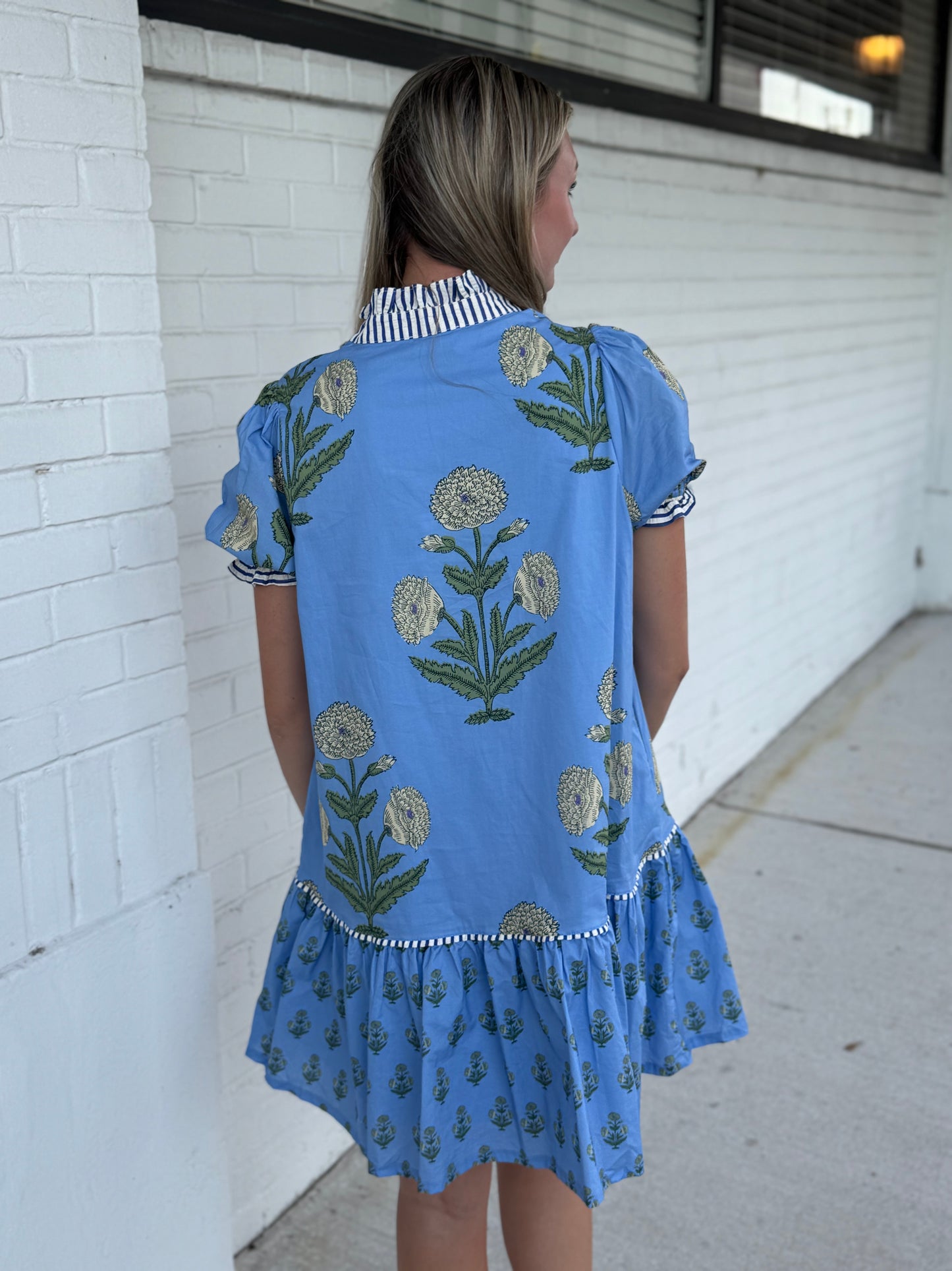 Hannah Cotton Floral Midi Dress