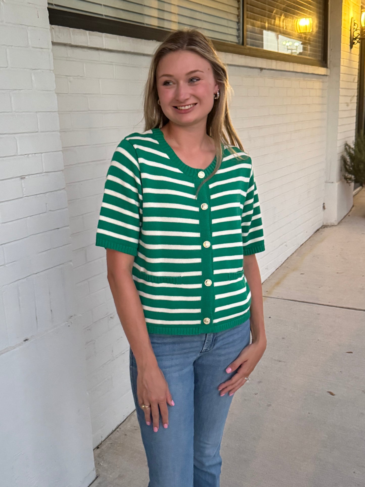 Kelly Button Up Sweater Shirt