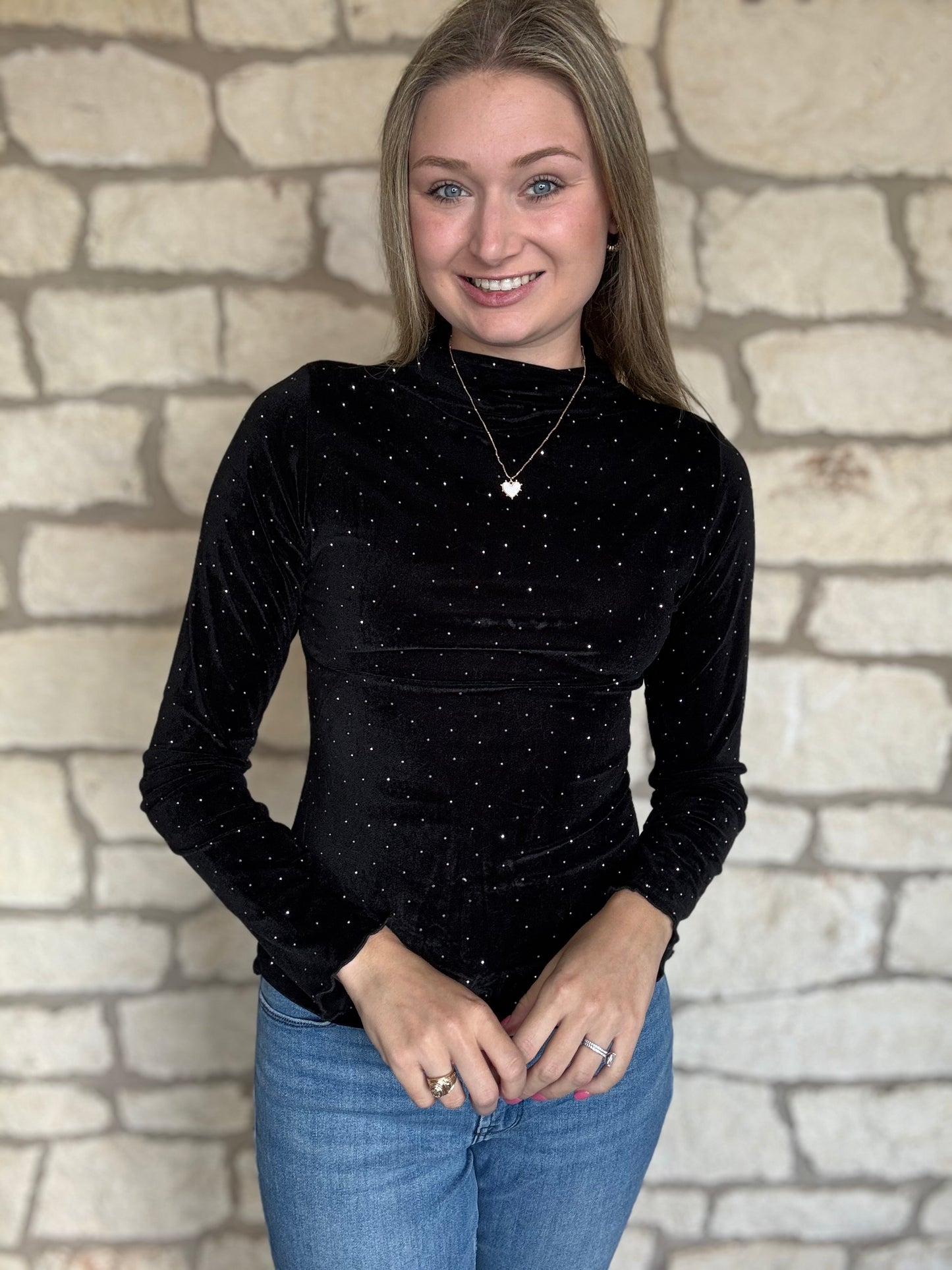 Black Velvet Layering Shirt