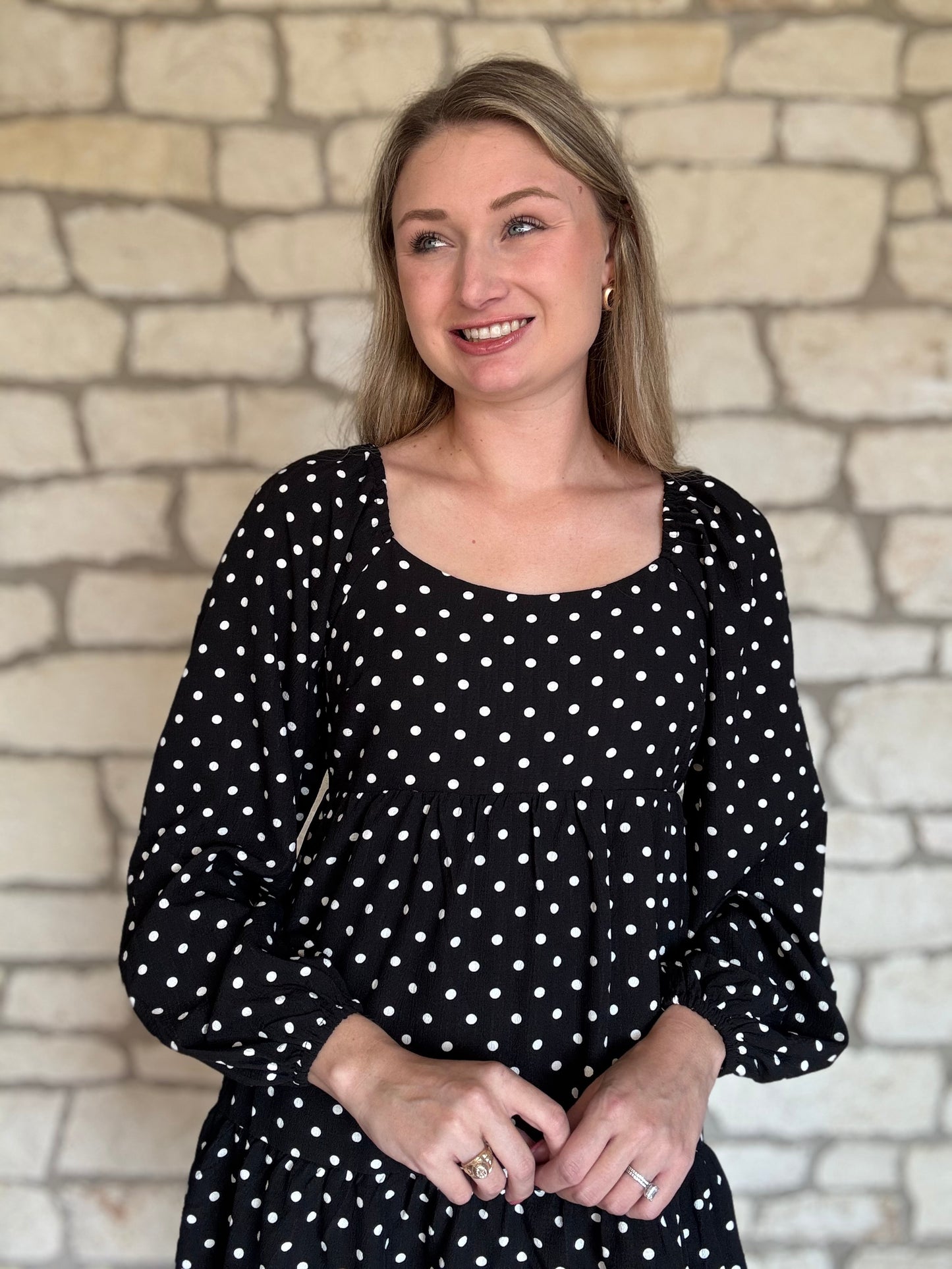 Black Polka Dot Dress