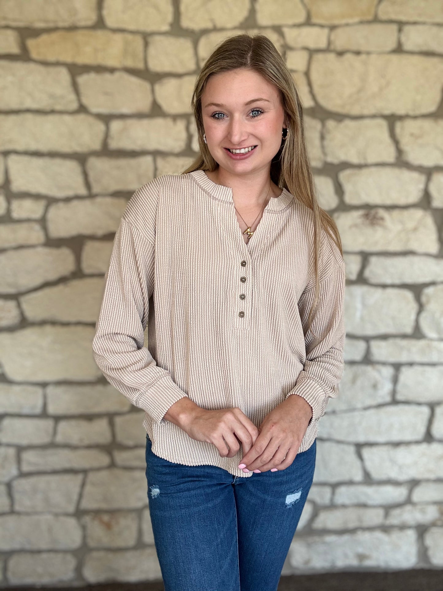 Kelsey Top- Khaki