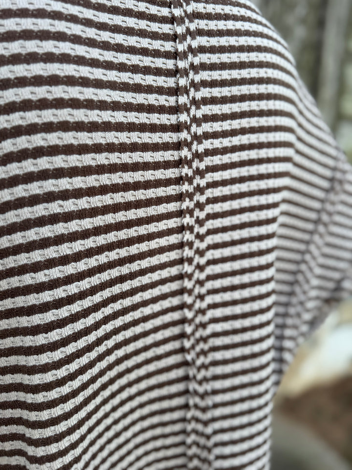 Julia Brown Knit Long Sleeve Top