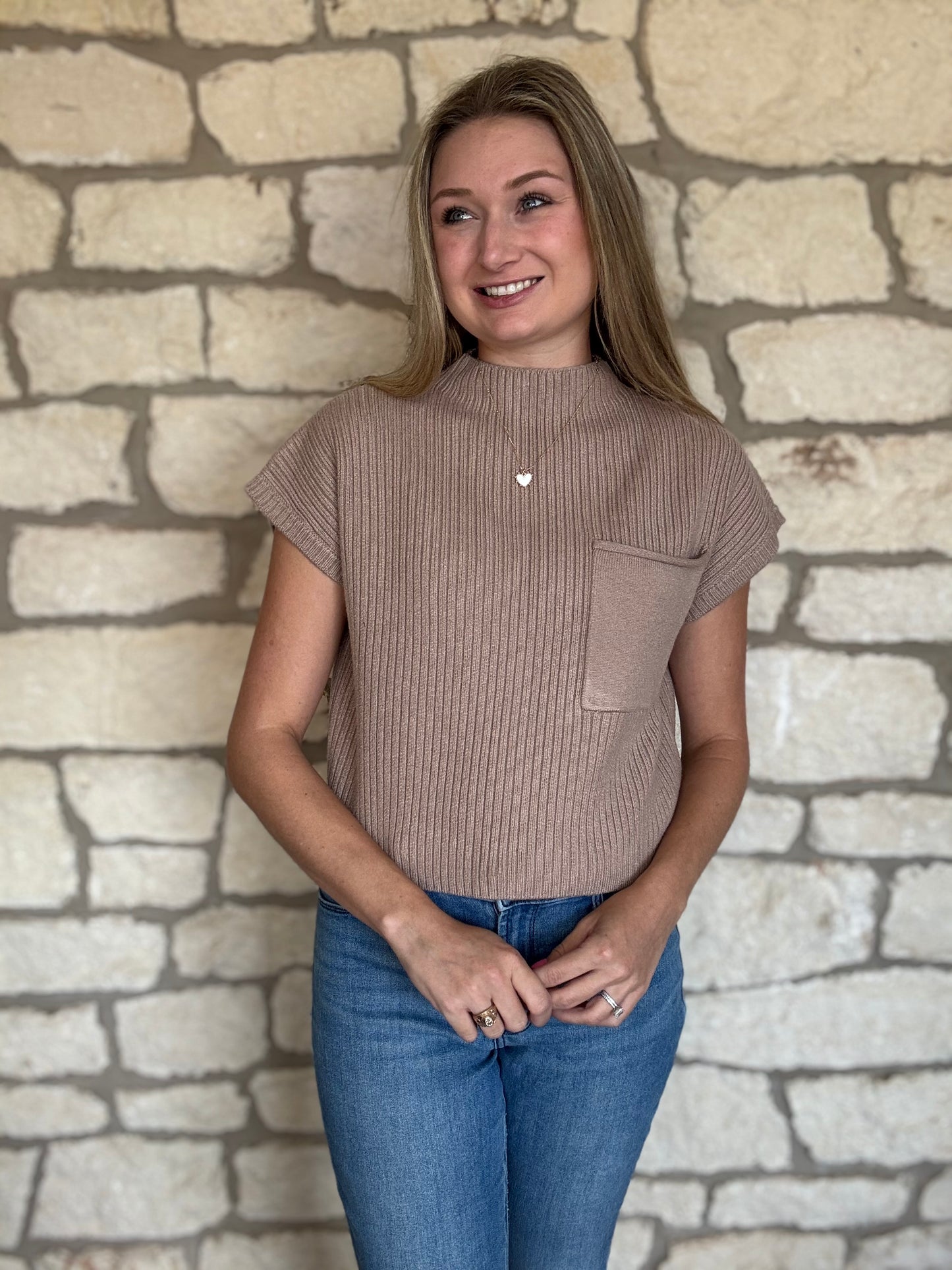 Madison Top- Taupe