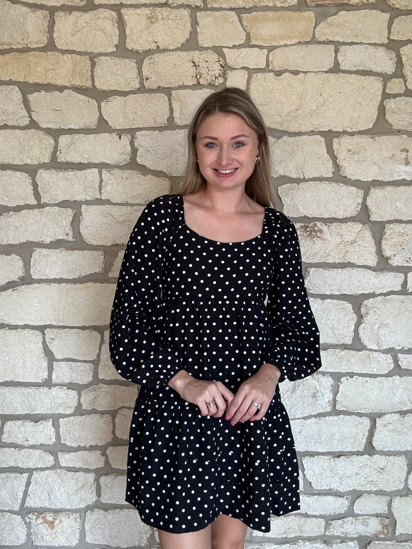 Black Polka Dot Dress