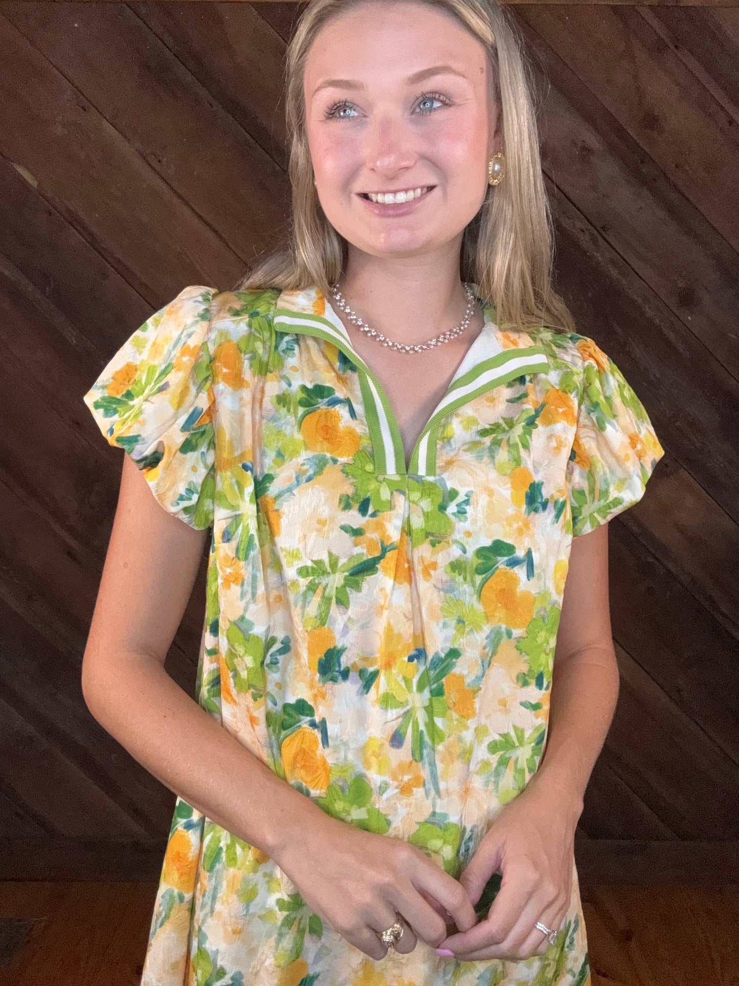 Jordan Floral Collared Mini Dress