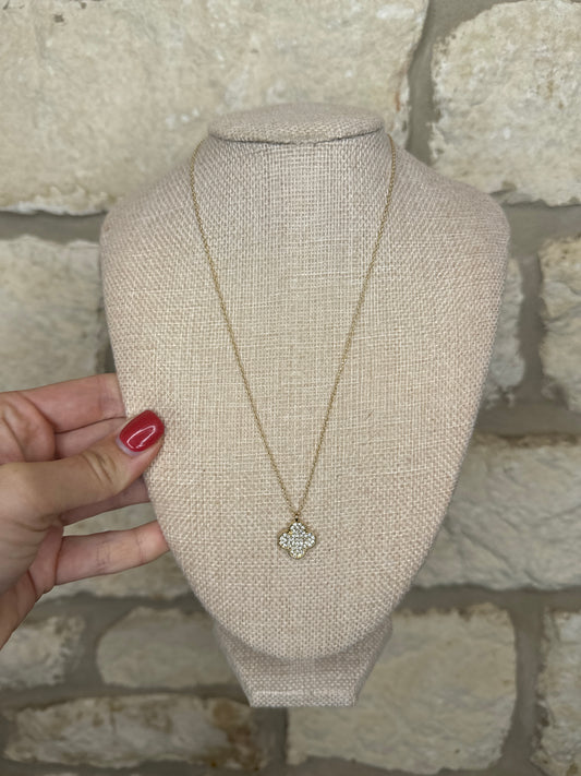 Diamond Clover Necklace