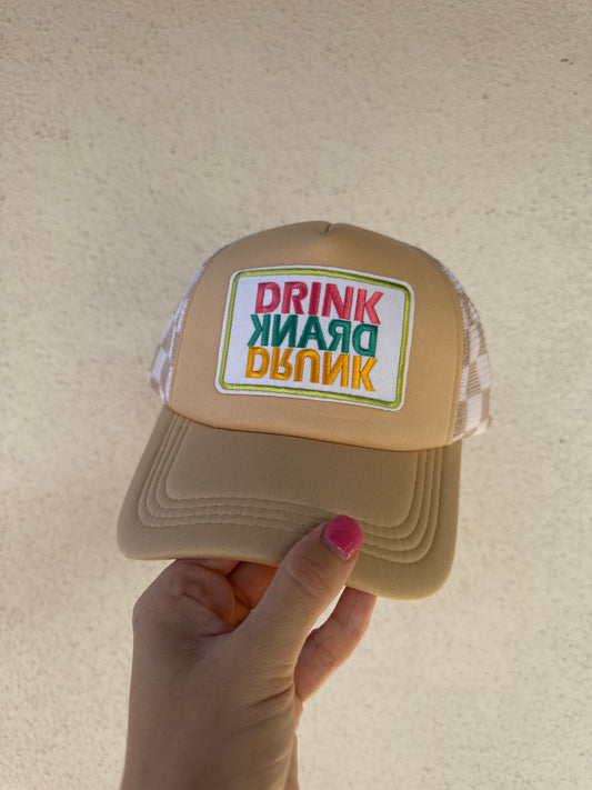 Drink Drank Drunk/ Tan Hat