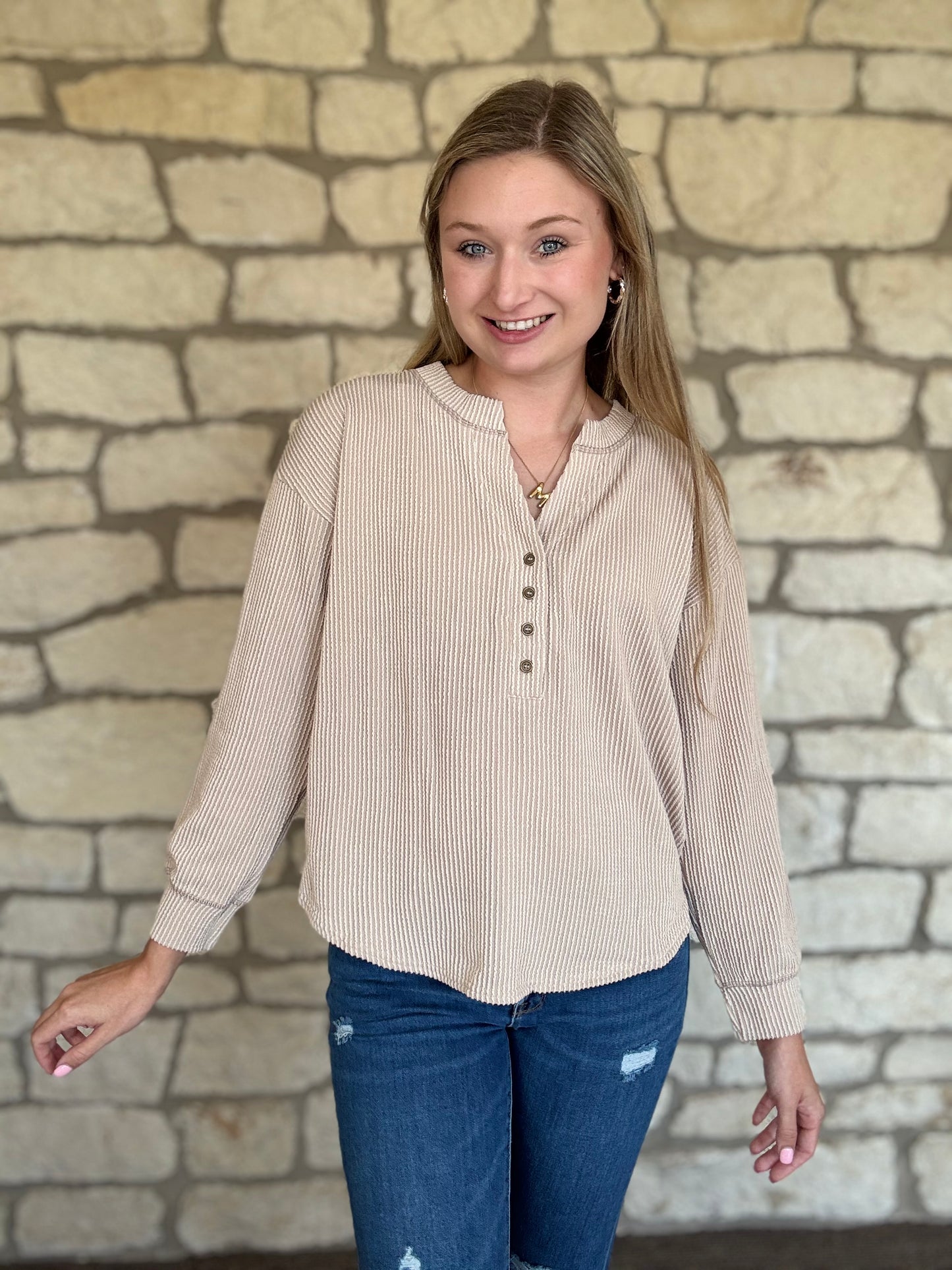 Kelsey Top- Khaki