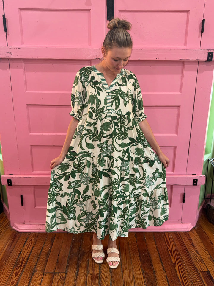 Penny Green Floral Maxi Dress