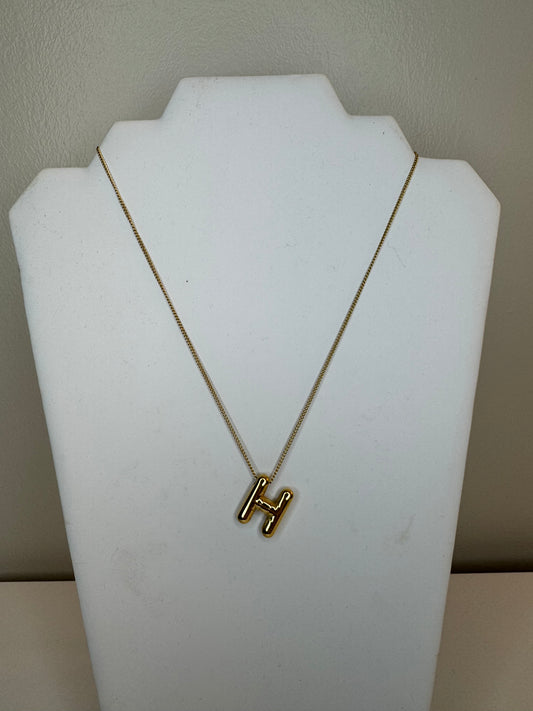 Balloon H Necklace